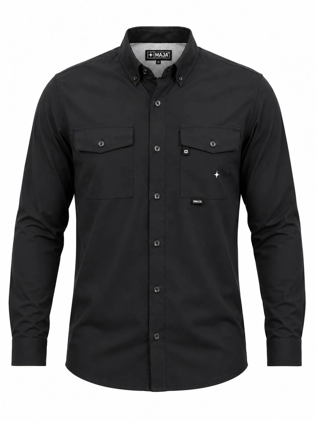 CAMISA MAJA NEGRA MANGA LARGA