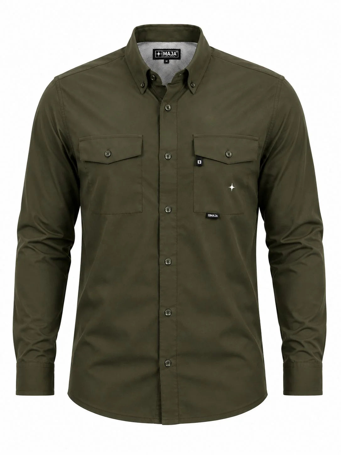 CAMISA MAJA VERDE MANGA LARGA